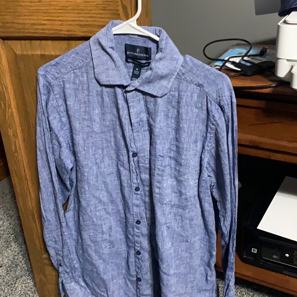 Men’s linen button